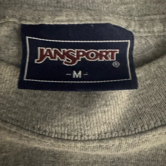 Vintage 90s James Madison University JMU T-Shirt JanSport Gray Purple Medium M - Picture 6 of 8